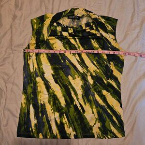 Green and Yellow Jones New York Blouse